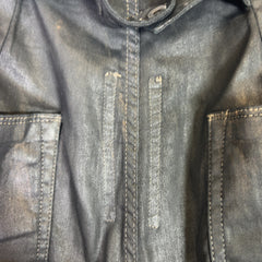 Rick Owens DRKSHDW SS15 Scrub Waxed Aircut Jeans