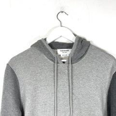 Thom Browne Grey Color Block 4-Bar Hoodie