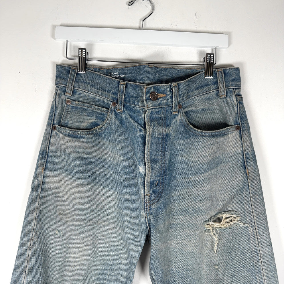 Celine Blue Kurt Destroyed Light-Wash Denim Jeans
