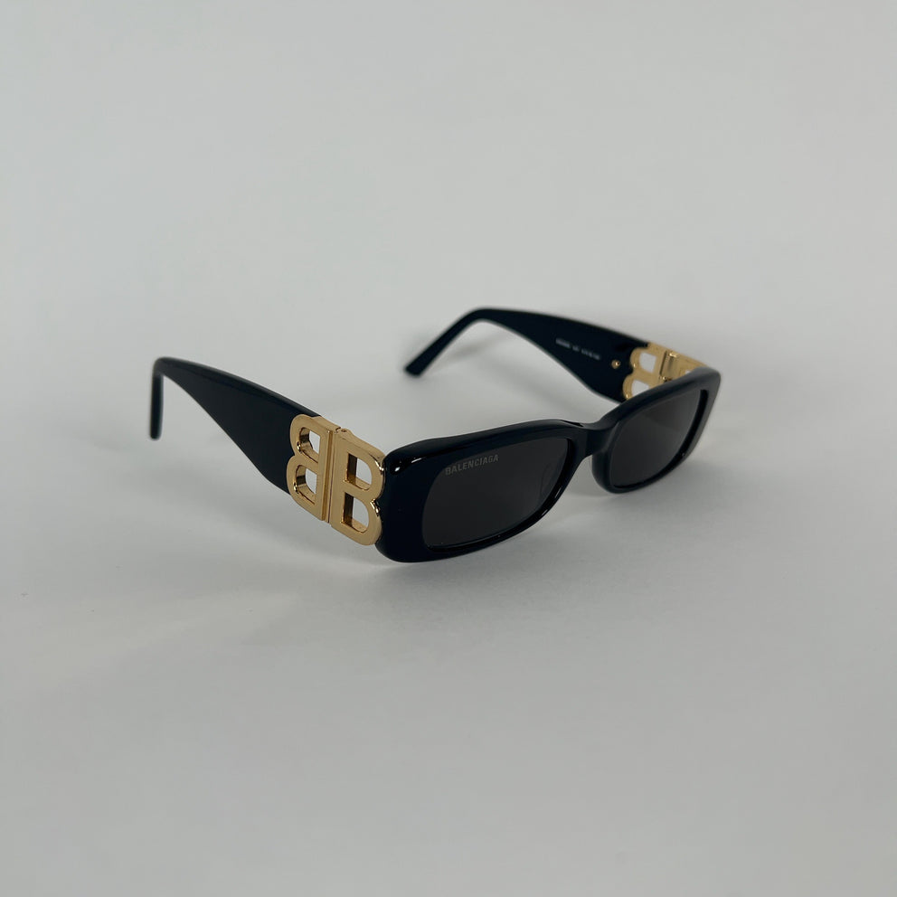 Balenciaga 'BB' Slim Rectangular Sunglasses