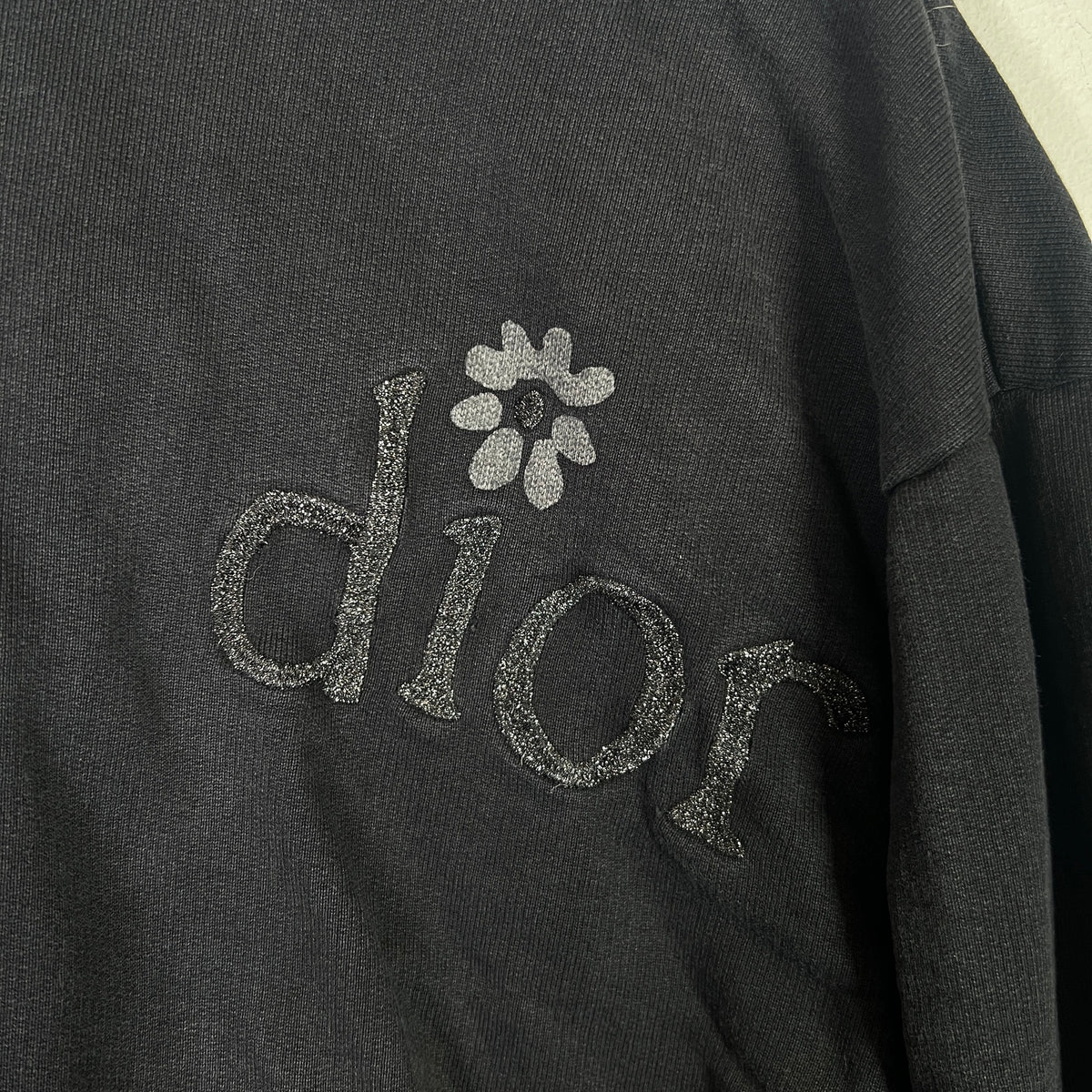 Dior x ERL 'Be Nice' Glitter Embroidered Hoodie