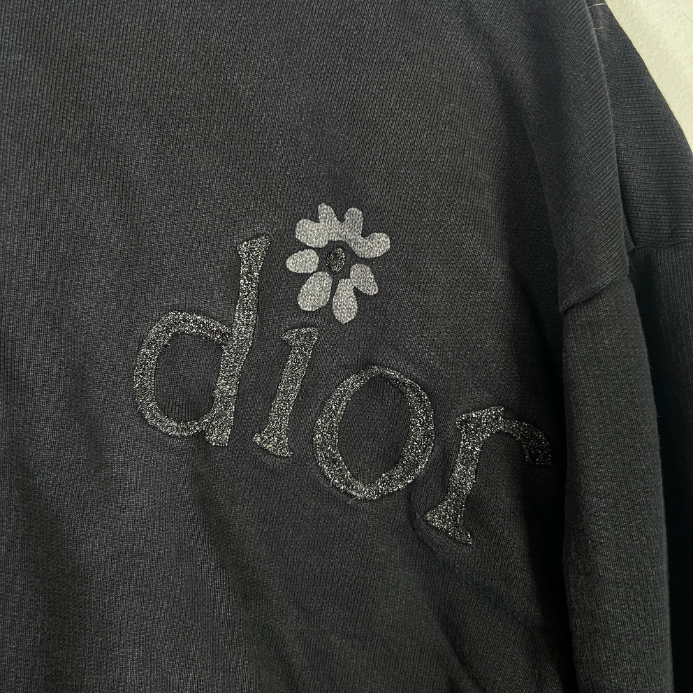 Dior x ERL 'Be Nice' Glitter Embroidered Hoodie