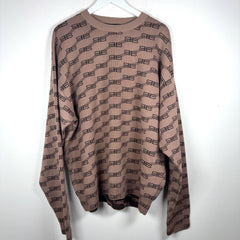 Balenciaga All-Over BB Monogram Knit Sweater