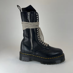 Rick Owens x Doc Martins 1918 DXML Tall Lace Up Leather Boots