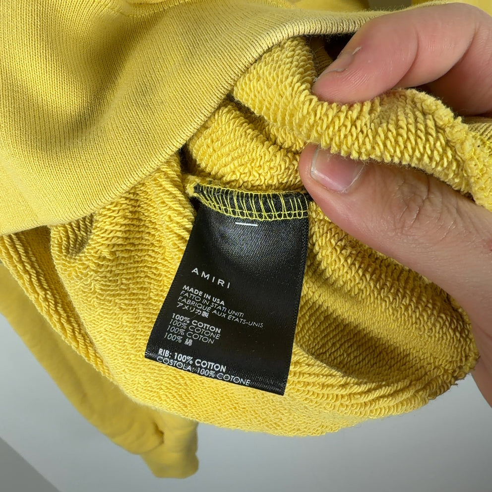 Amiri 'All Love' Yellow Crewneck