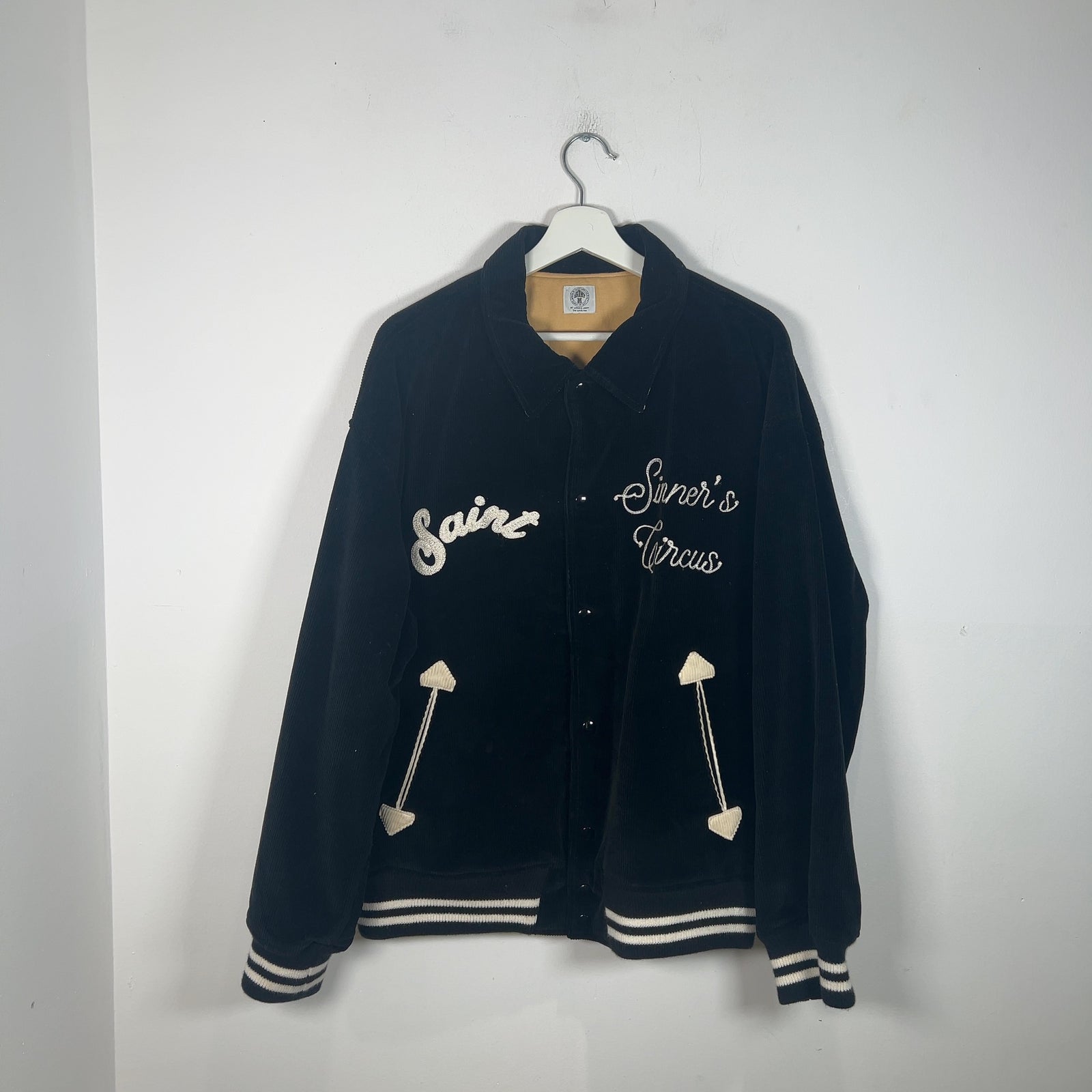 Saint Michael 'Sinner Circus' Corduroy Varsity Jacket