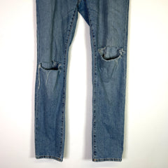 Saint Laurent D02 Lightwash Distressed Jeans