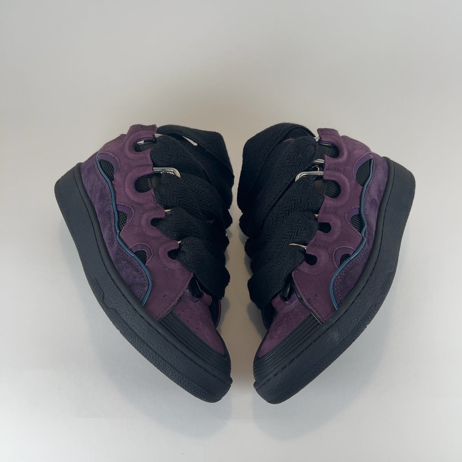 Lanvin 'Curb' Suede Low-Top Sneakers
