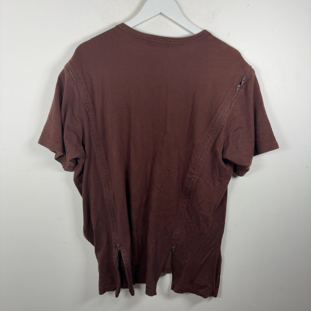 Yohji Yamamoto Zipper Hybrid T-Shirt