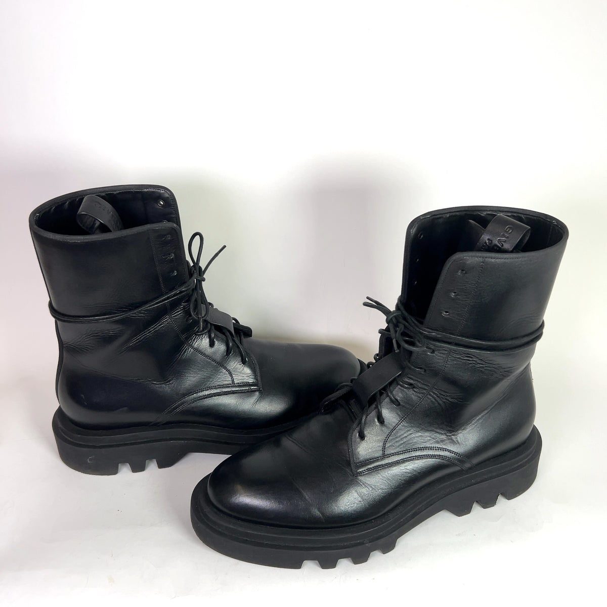 Givenchy Leather Combat Lace-Up Boots