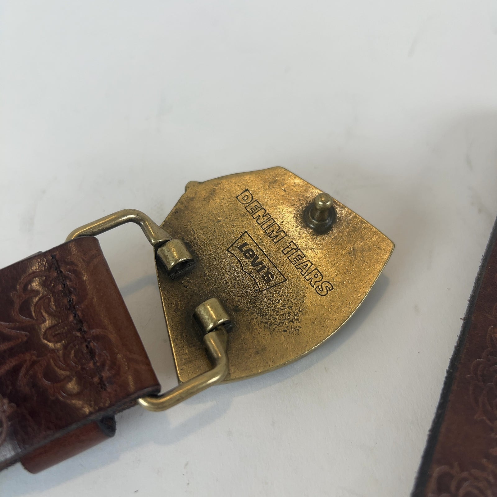 Denim Tears x Levi's Tracy King Tut Studded Full Grain Leather Belt