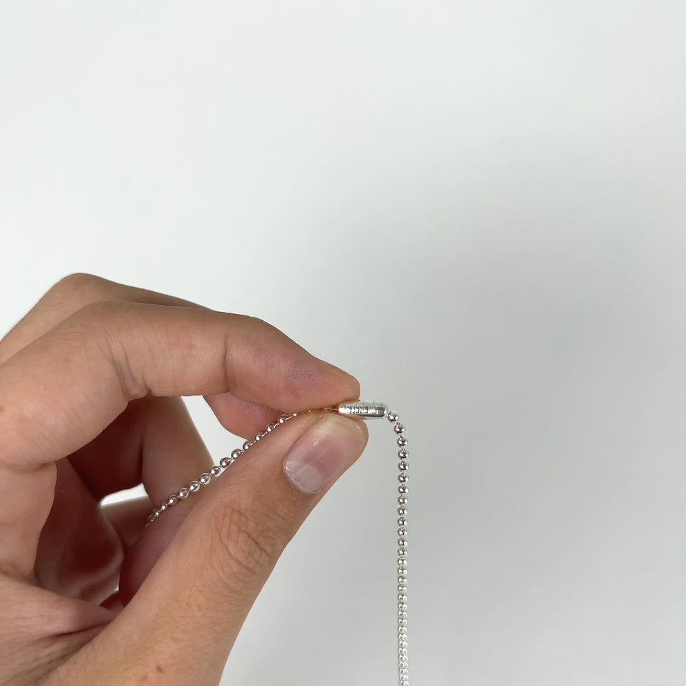 Chrome Hearts Dagger Cross Dog-Tag Necklace