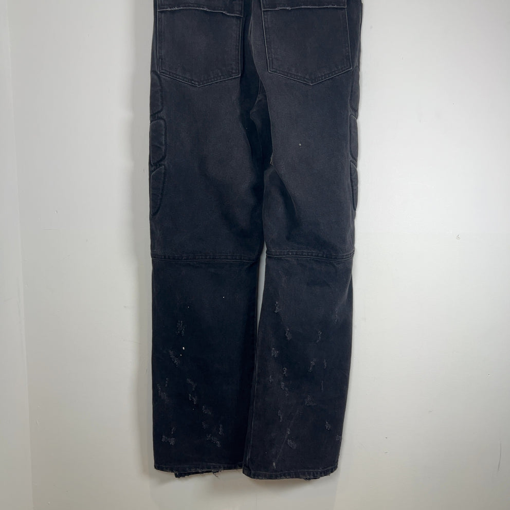 Satoshi Nakamoto Enduro Padded Distressed Black Jeans