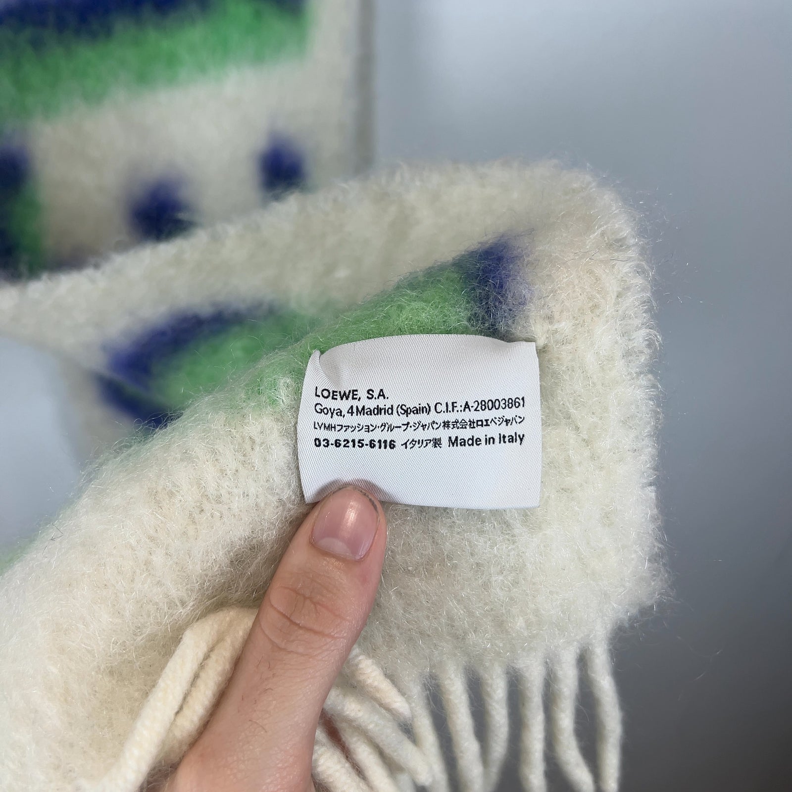 Loewe Mohair Logo Scarf