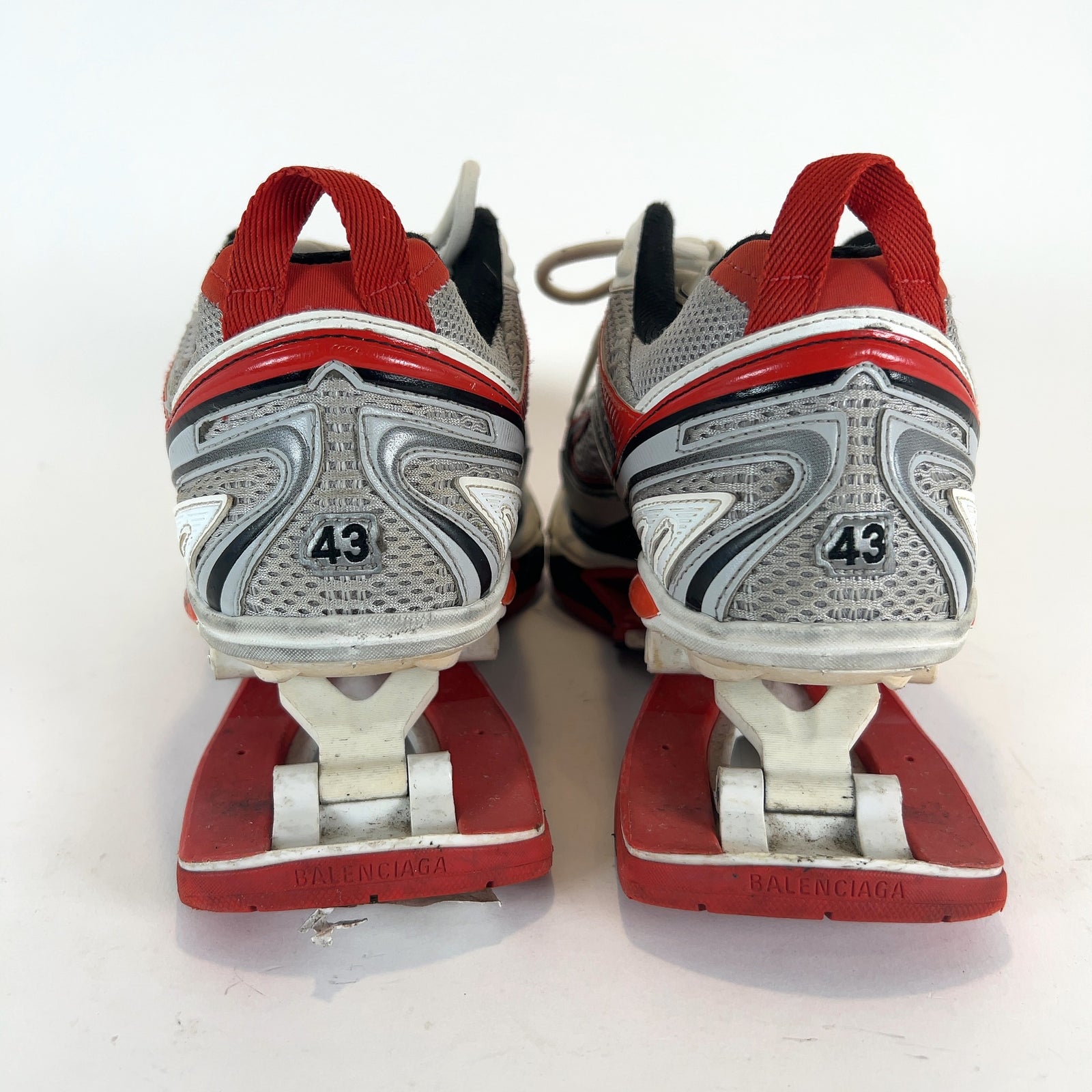 Balenciaga X-Pander Red/Grey Lowtop Sneakers