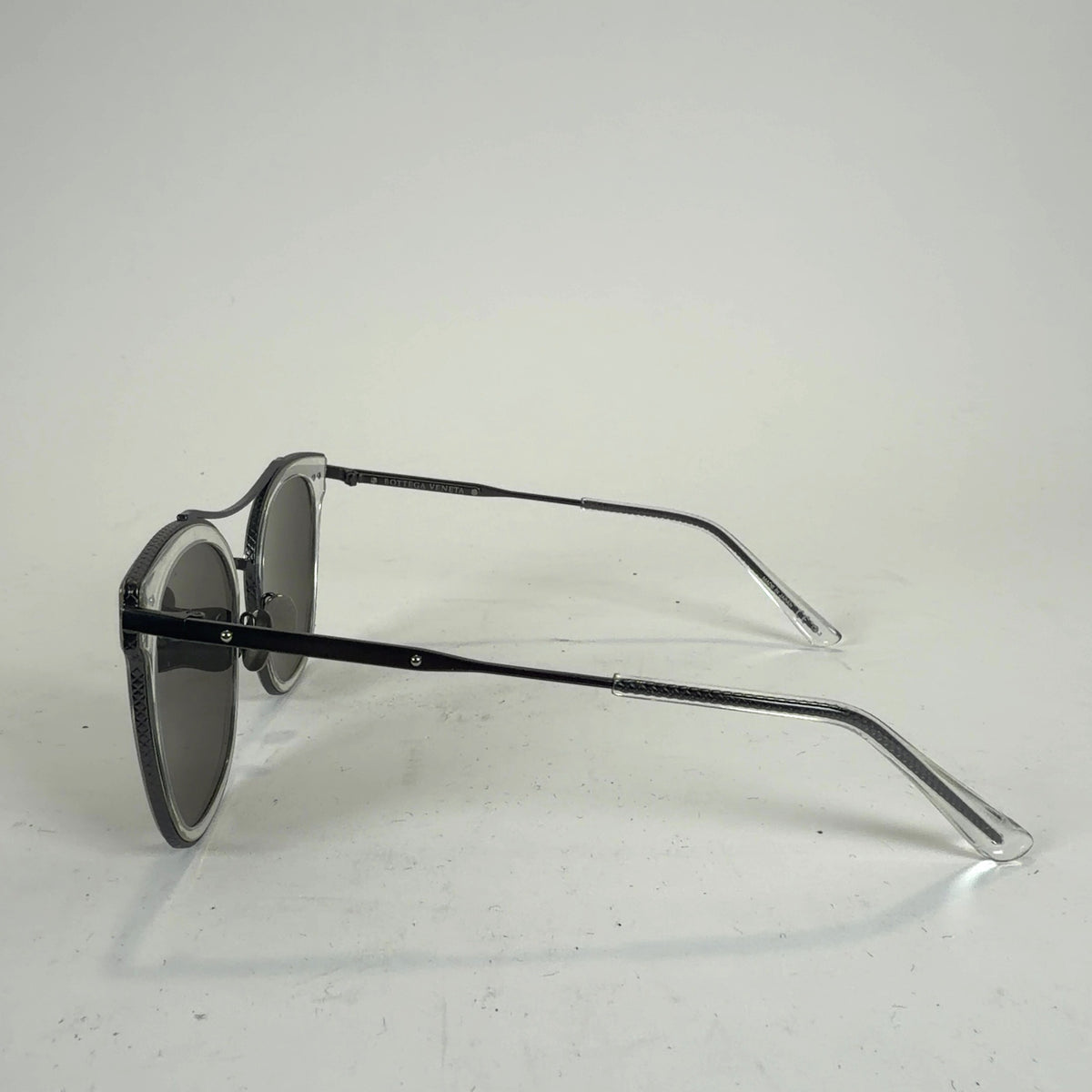 Bottega Veneta Clear Silver Sunglasses