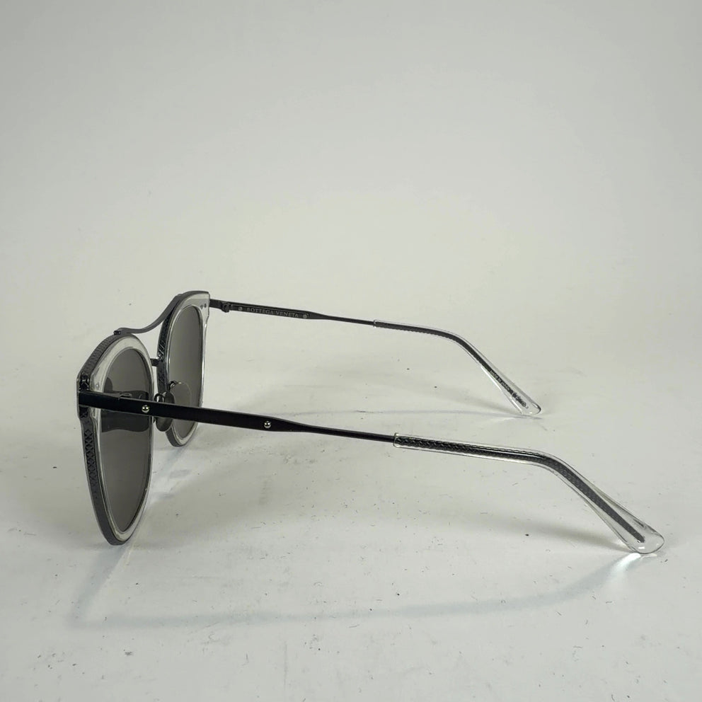 Bottega Veneta Clear Silver Sunglasses