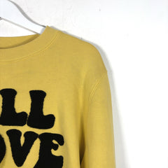 Amiri 'All Love' Yellow Crewneck