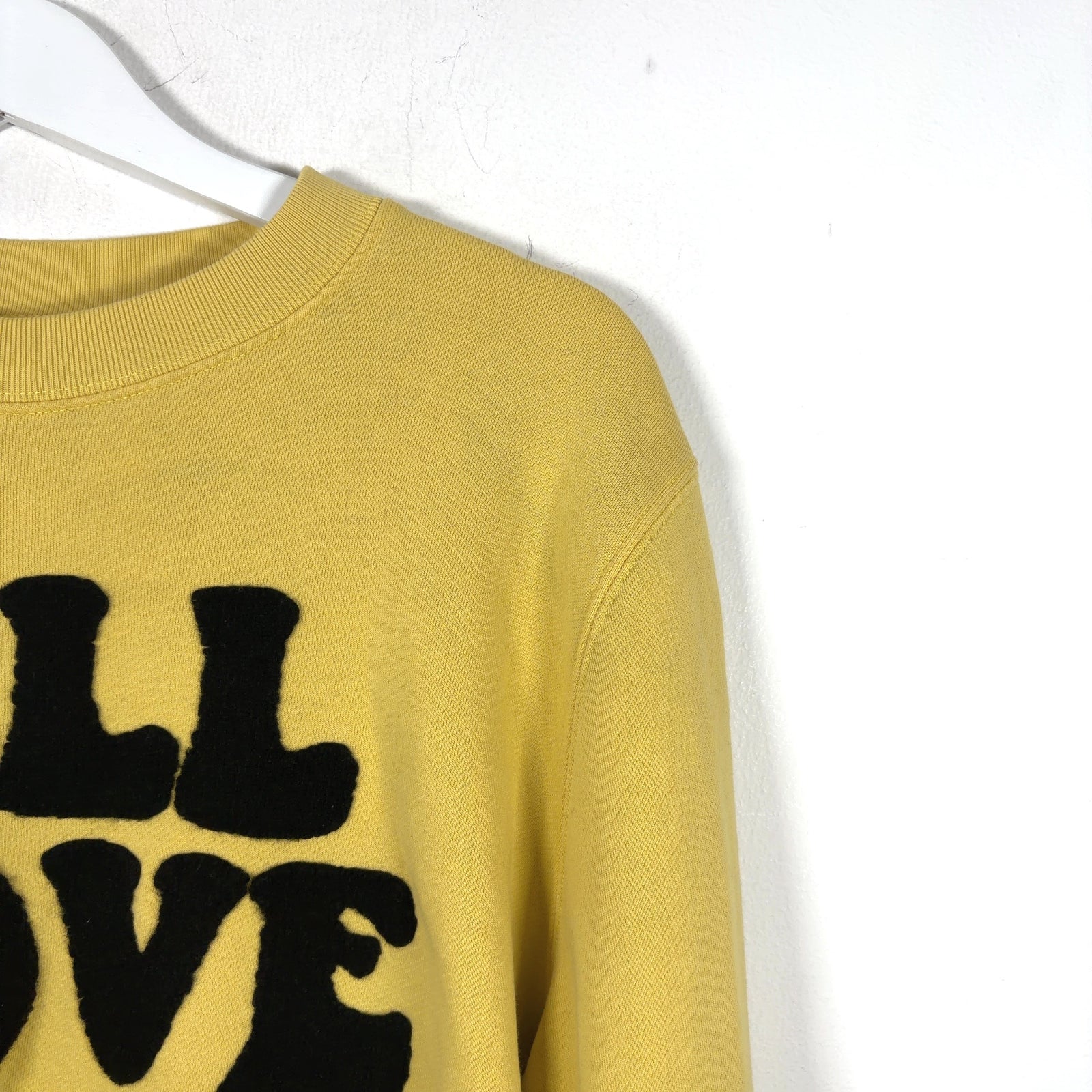 Amiri 'All Love' Yellow Crewneck