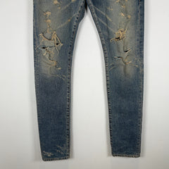 Saint Laurent Distressed Lightwash Skinny D02 Jeans