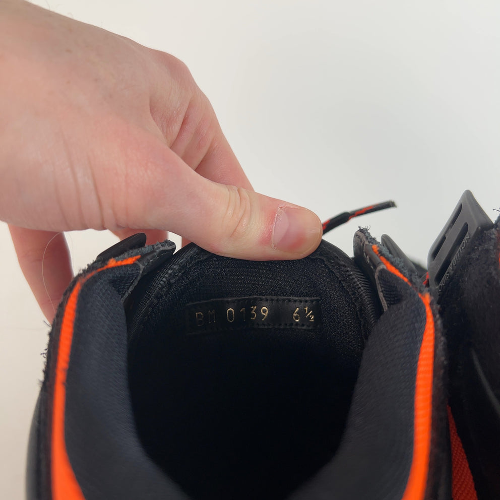 Louis Vuitton Orange/Black Hiking Trainer Boots