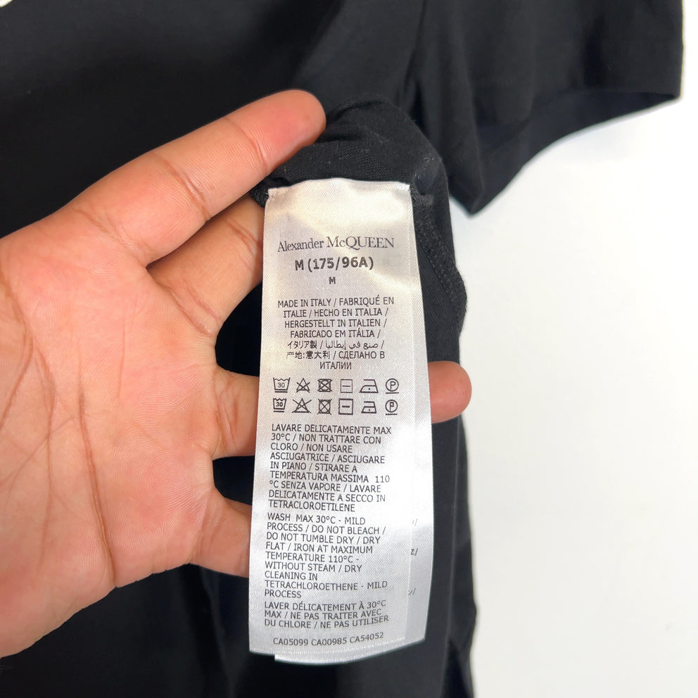 Alexander McQueen Embroidered Spell-Out Logo T-Shirt