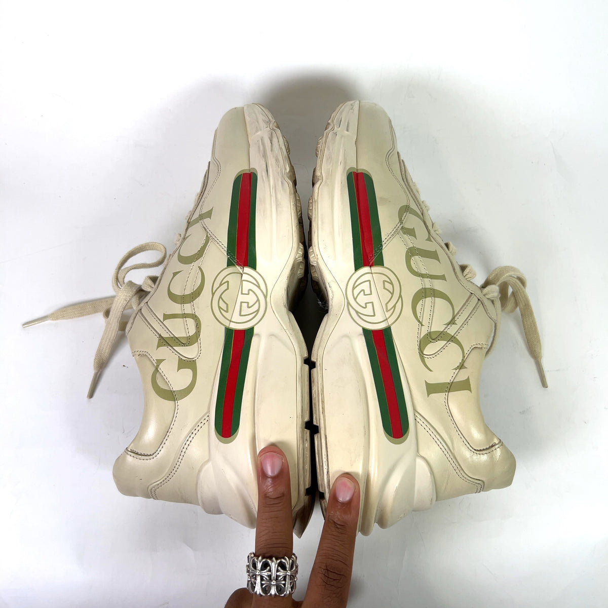 Gucci Vintage Web Logo Rhyton Sneaker