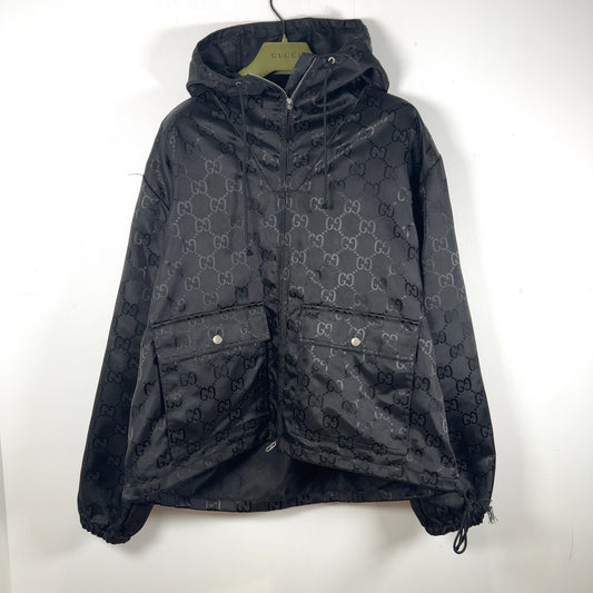 Gucci Off The Grid GG Nylon Zip Up Oversized Jacket