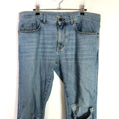 Saint Laurent D02 Lightwash Distressed Jeans