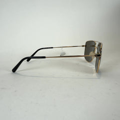 Stella McCartney Rectangle Aviator Gold Wire Frame Sunglasses