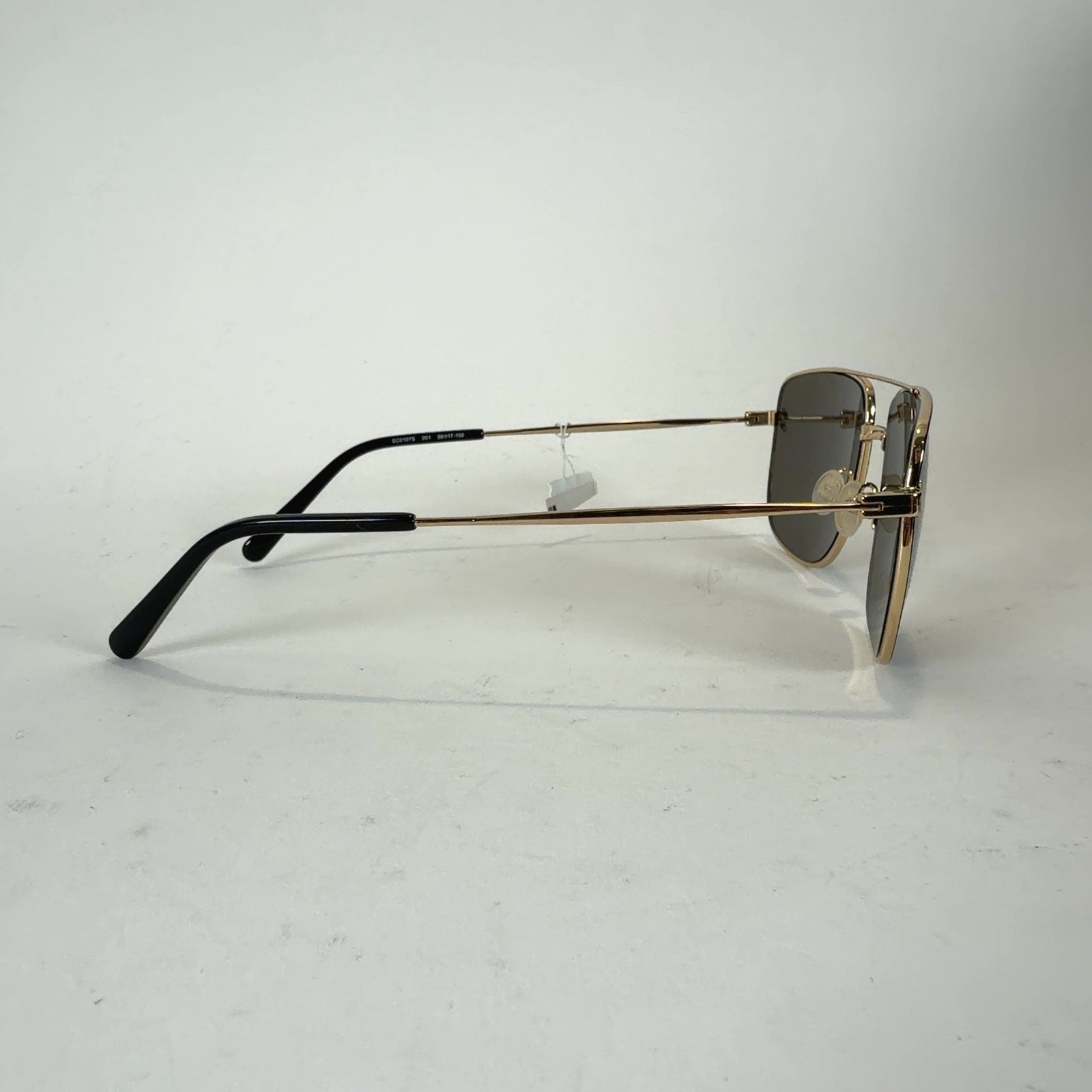 Stella McCartney Rectangle Aviator Gold Wire Frame Sunglasses