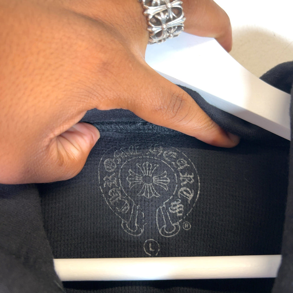 Chrome Hearts Vine Dagger Thermal Zip Up Hoodie