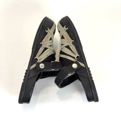 Rick Owens Megalace Cracked Leather Mule