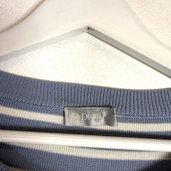 Dior SS21 Striped Logo Knit T-Shirt