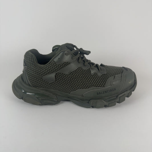Balenciaga Olive Track 3 Lowtop Sneakers