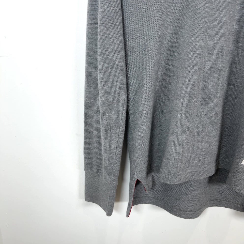 Thom Browne '2003' 4-Bar Long-Sleeve Polo Shirt