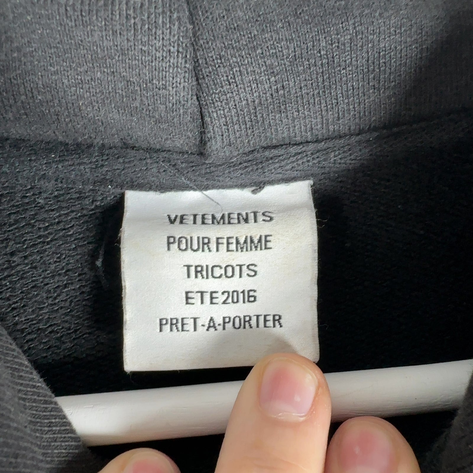 Vetements SS16 Titanic Coming Soon Hoodie