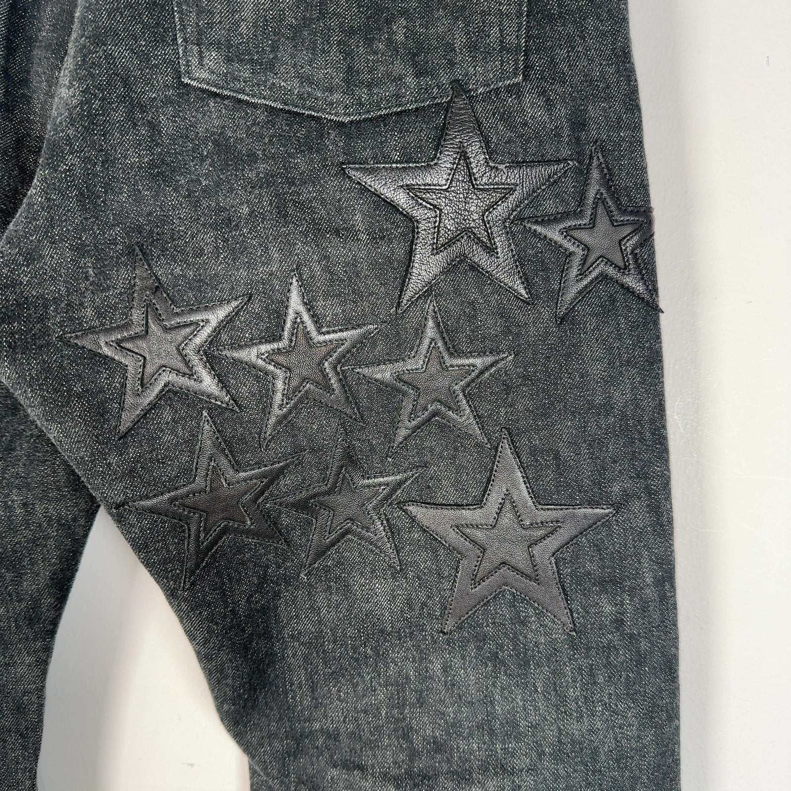 Chrome Hearts Star Patch Raw Denim Jeans