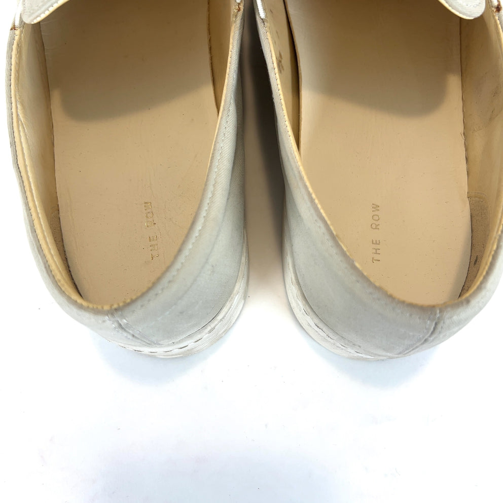 The Row Canvas Low-Top Slip-On Lowtop Sneakers
