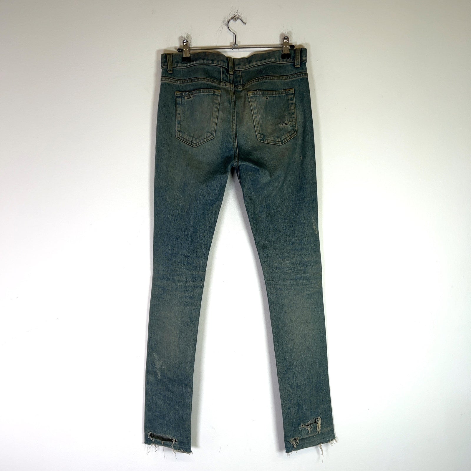 Saint Laurent Paris SS15 D05 Crash Denim Jeans