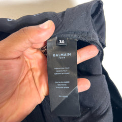 Balmain Black Slim Biker Jeans