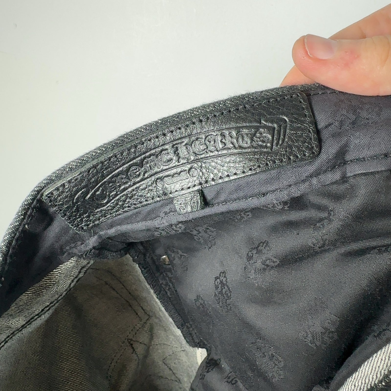 Chrome Hearts Star Patch Raw Denim Jeans