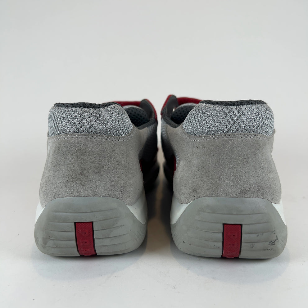 Prada Velcro Strap Americas Cups Low Top Sneaker