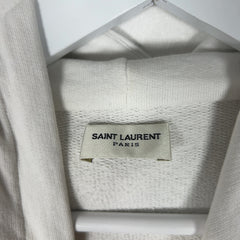 Saint Laurent Small Box Logo Pull-Over Hoodie