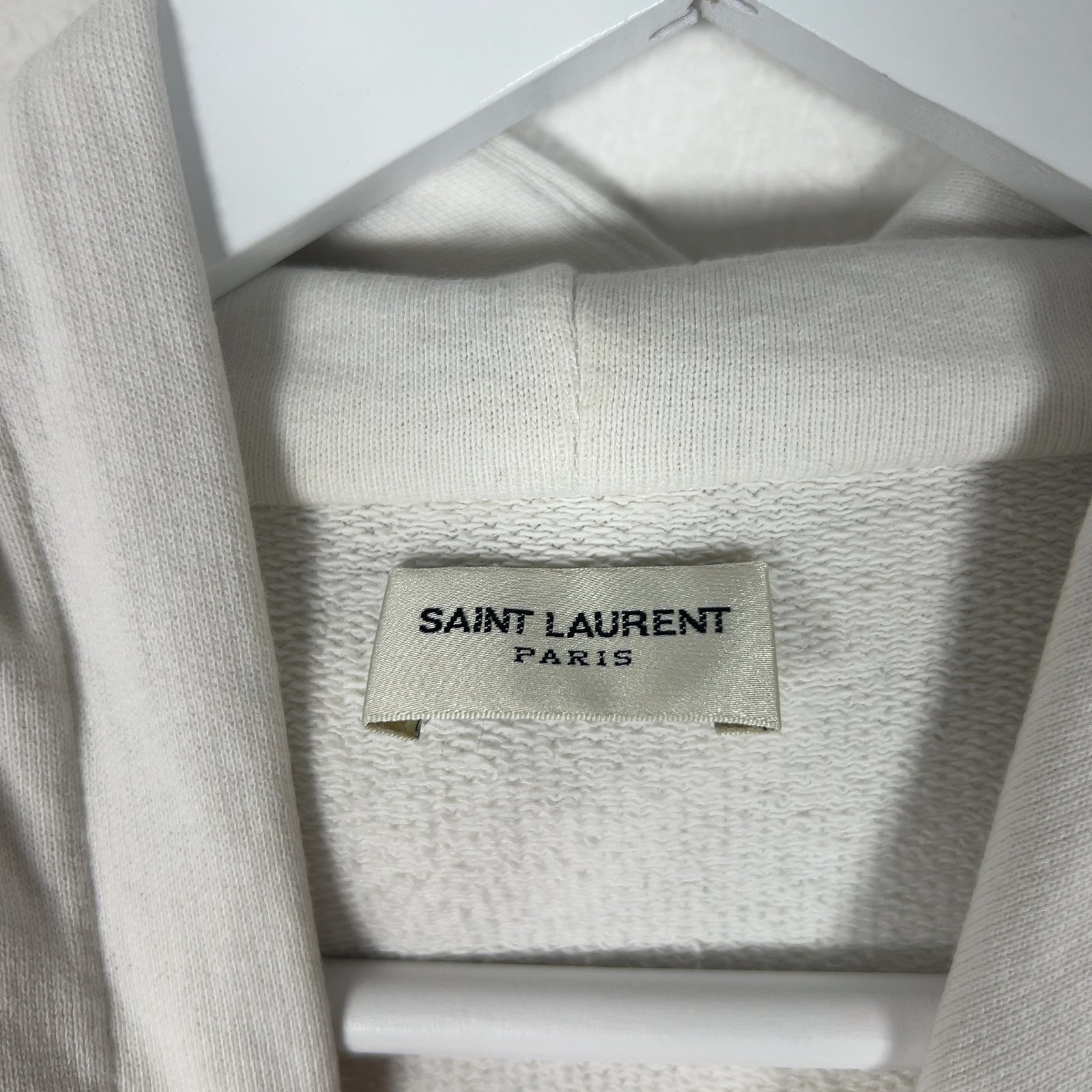 Saint Laurent Small Box Logo Pull-Over Hoodie