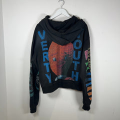 Vertabrae Montage Black Zip Up Hoodie