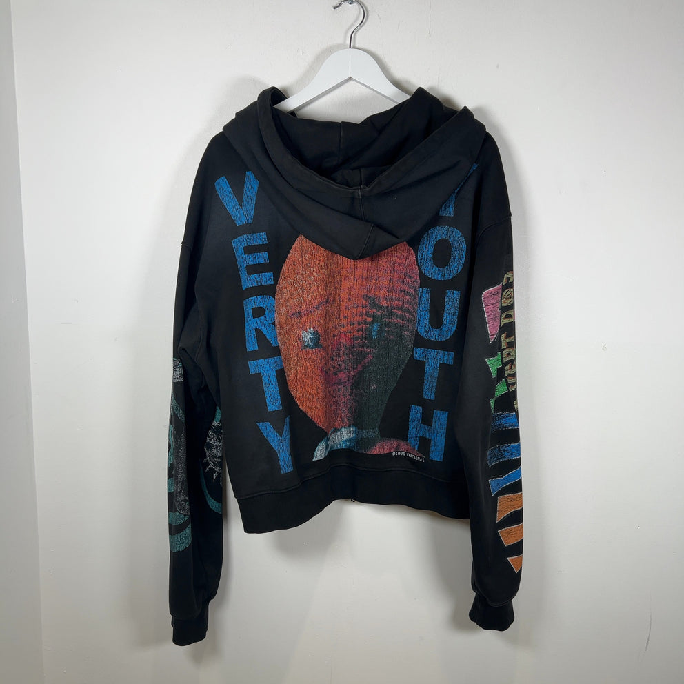 Vertabrae Montage Black Zip Up Hoodie