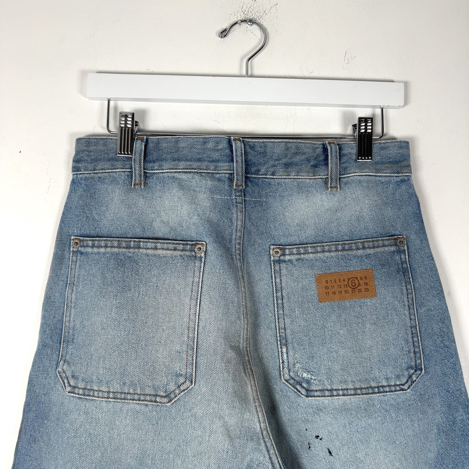 MM6 Maison Margiela Distressed Carpenter Denim Jeans