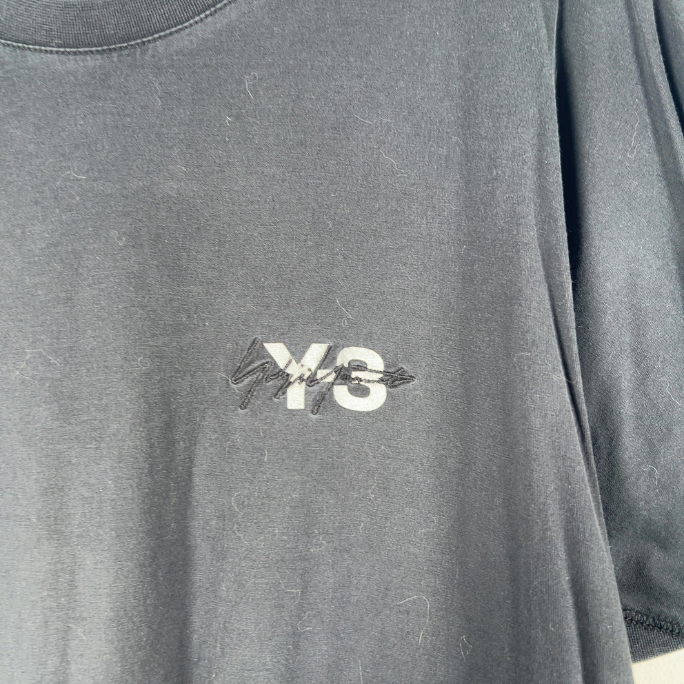 Yohji Yamamoto Black Logo T-Shirt Size M