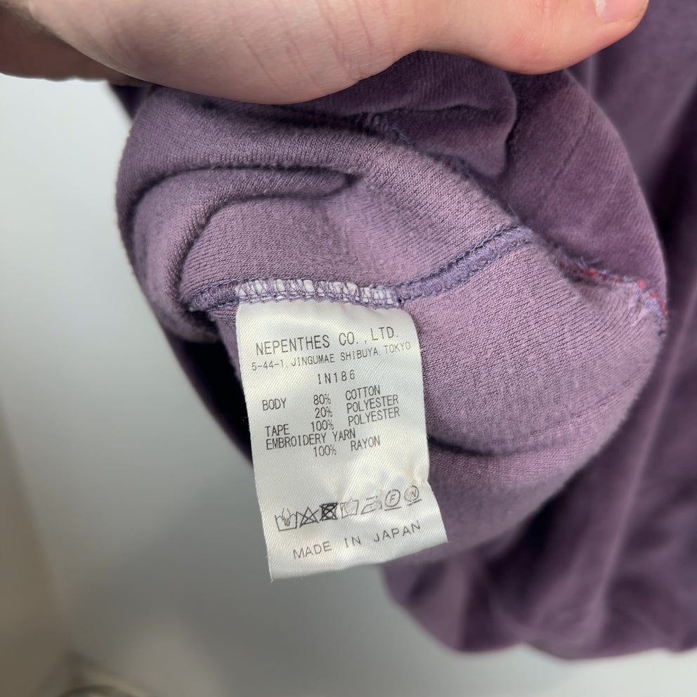 Needles Purple Red Hooded Track Hoodie
